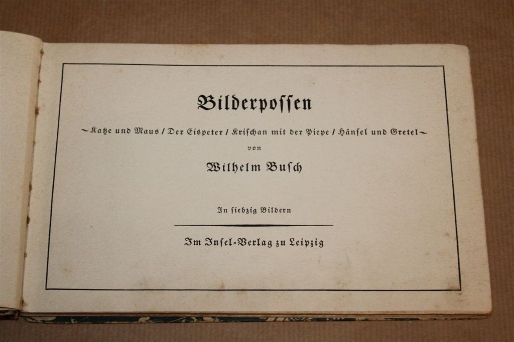 Bilderpossen — Wilhelm Busch, Insel-Bücherei Prentverhalen, Ophalen of Verzenden, Gelezen