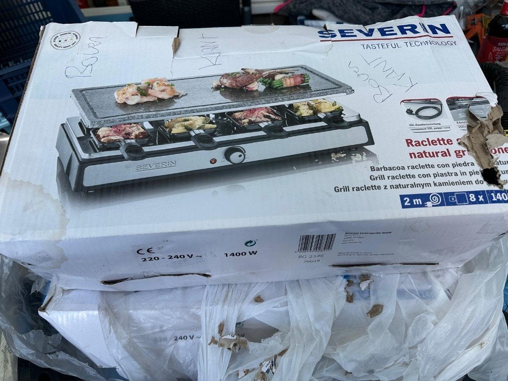 Severin Gourmet set met Natuursteen Grill, Ophalen, Zo goed als nieuw, 8 personen of meer