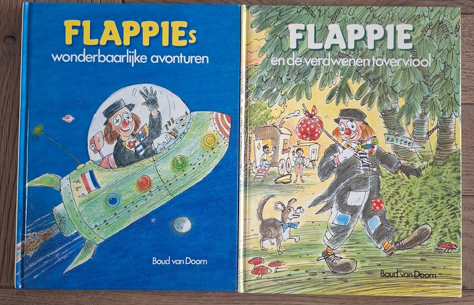 2 Flappie kinderboeken uit 1985 -  Boud van Doom, Ophalen of Verzenden, Gelezen, Boud van Doorn, Fictie algemeen