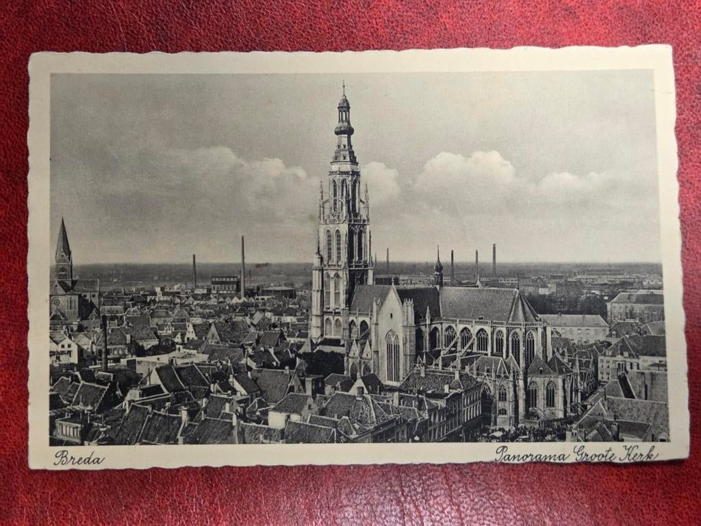 Breda Panorama Grote Kerk, Ophalen of Verzenden, Noord-Brabant
