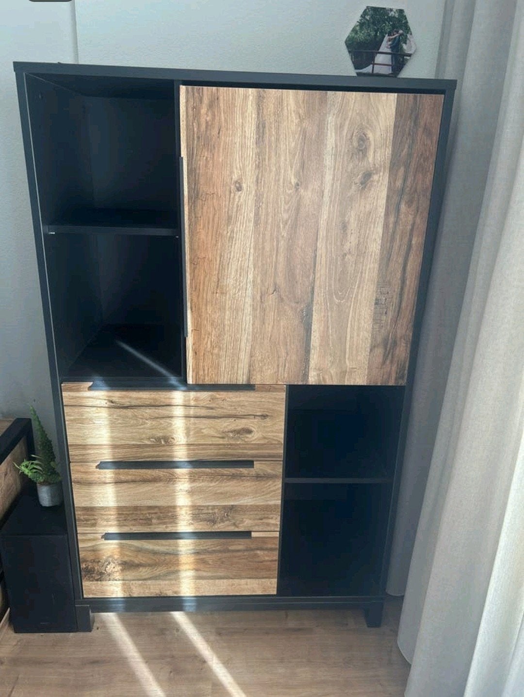 Kast met deurtje en lades. 90x149x48cm., Huis en Inrichting, Kasten | Wandmeubels, Ophalen, Gebruikt, Minder dan 150 cm, Minder dan 100 cm
