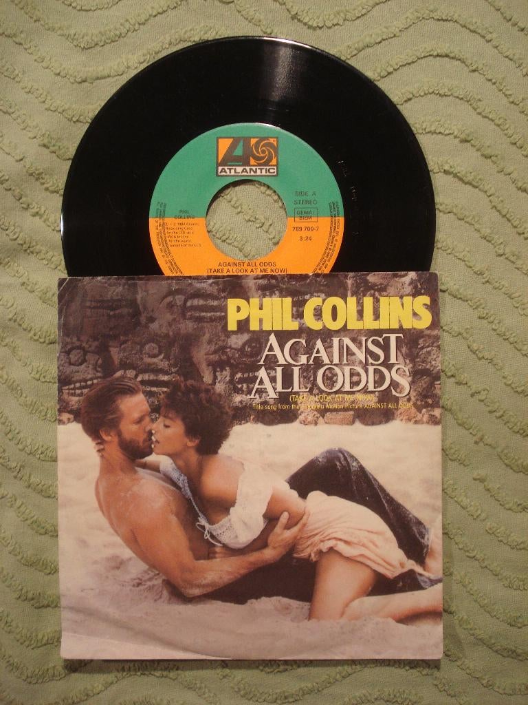 Phil Collins 7" Vinyl Single: ‘Against all odds’ (Duitsland), Gebruikt, 7 inch, Single, Ophalen of Verzenden