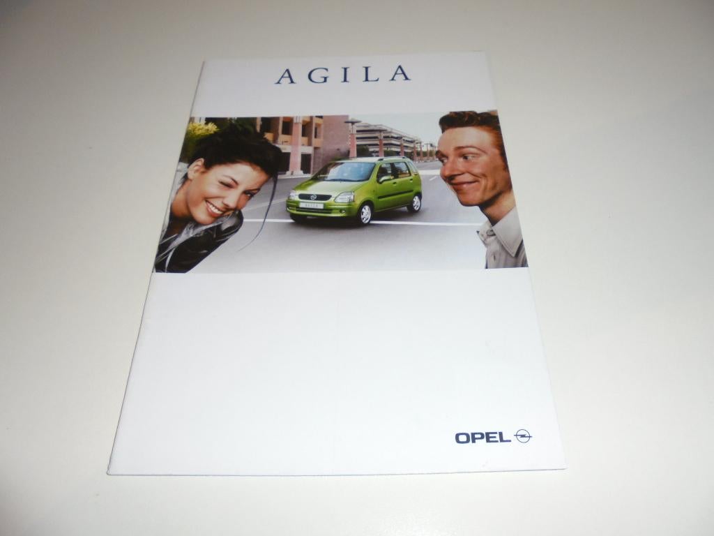 brochure Opel Agila  2001, Ophalen of Verzenden, Nieuw, Opel