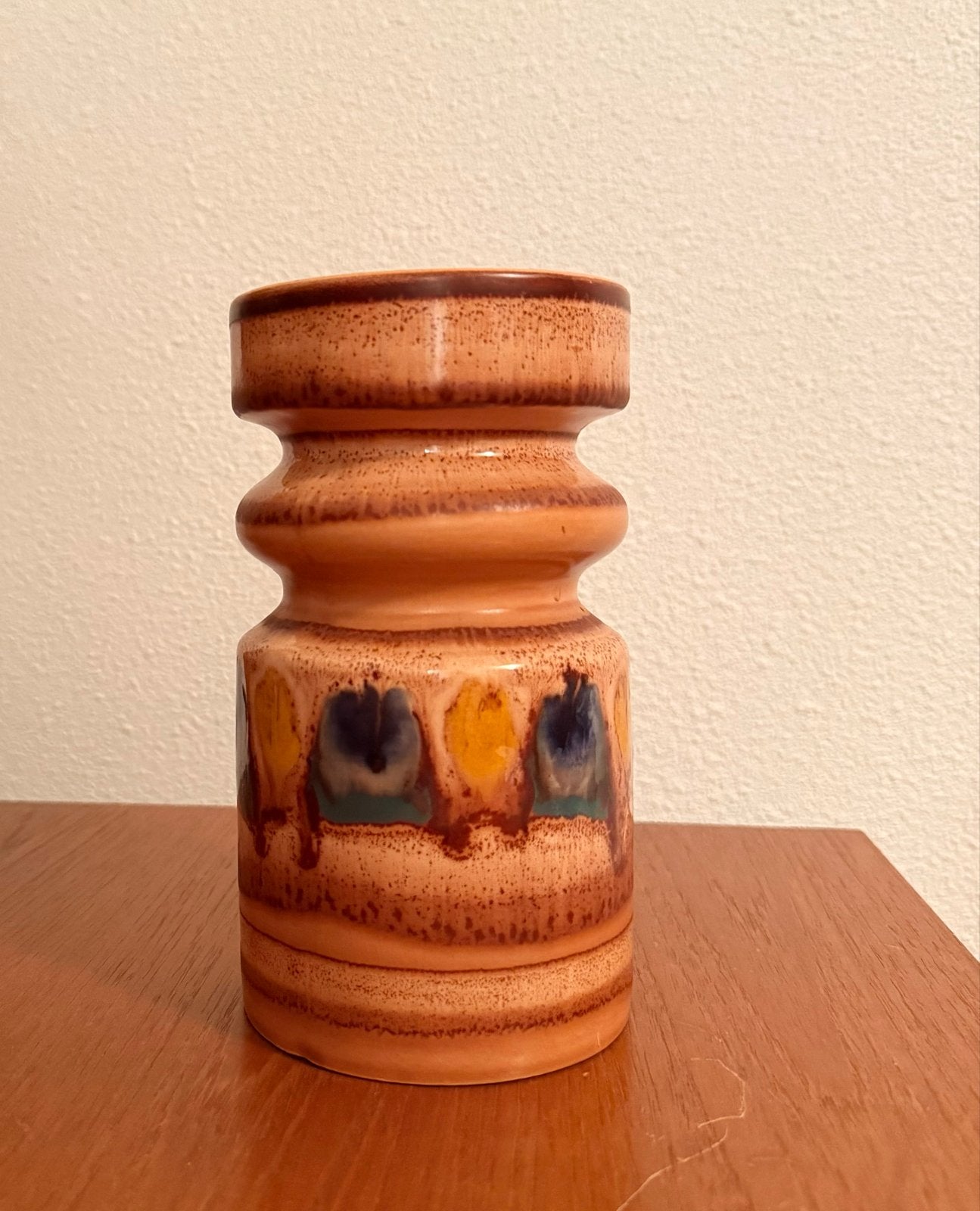 Vintage Flora Gouda Holland vaas - Aardewerk, Antiek en Kunst, Ophalen of Verzenden