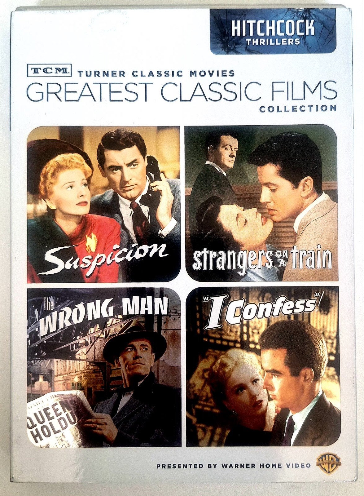 2-DVD  4 HITCHCOCK THRILLERS-Classic Films (niet NL ond.), Alle leeftijden, Ophalen of Verzenden, Gebruikt