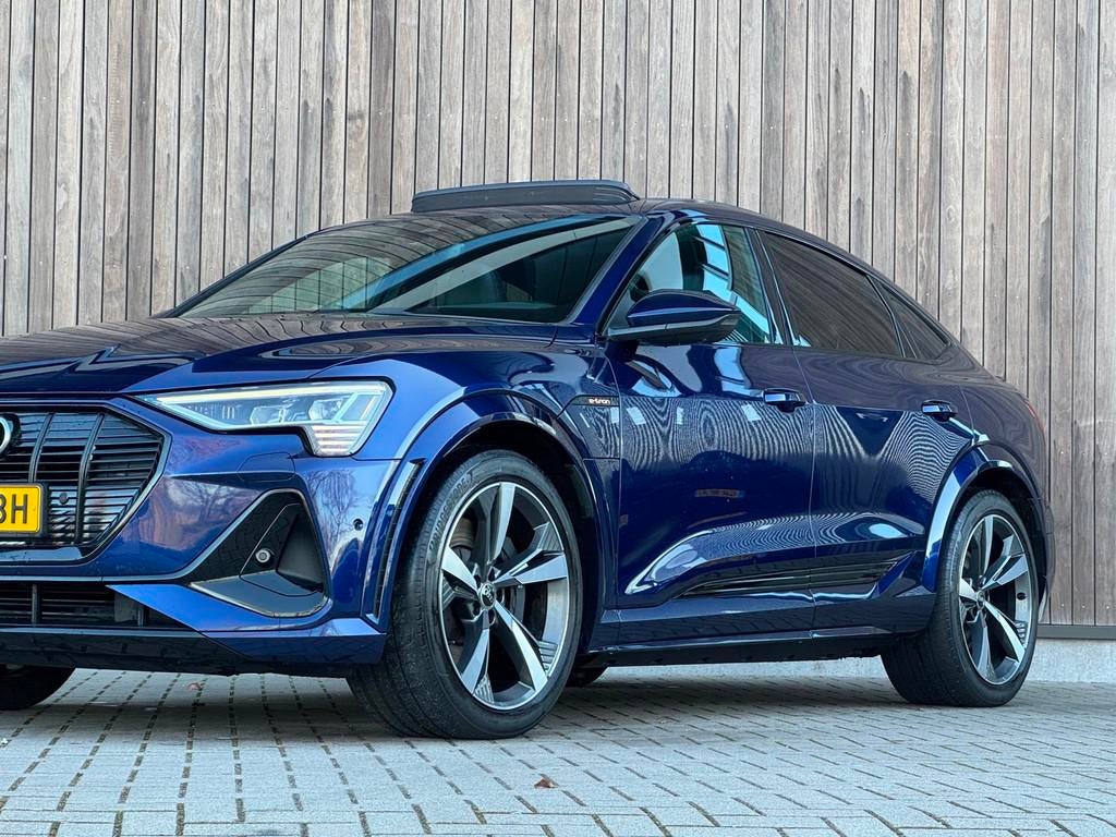 Audi E-tron Sportback S quattro 95 kWh |Pano|B&O|RS-Zetels|, Auto's, Audi, Automaat, Gebruikt, Zwart, 95 kWh