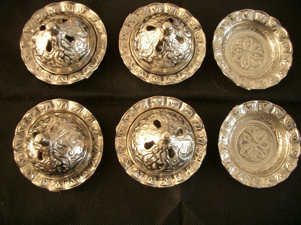 bakje tafelbakje bonbonbakje snoepbakje zilver turkije sfeer, Antiek en Kunst, Ophalen of Verzenden, Zilver