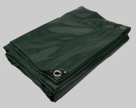 Afdekzeil PVC groen 5x6 mtr., Doe-het-zelf en Verbouw, Zeil en Folie, Ophalen of Verzenden, Nieuw, 15 m² of meer, Zeil