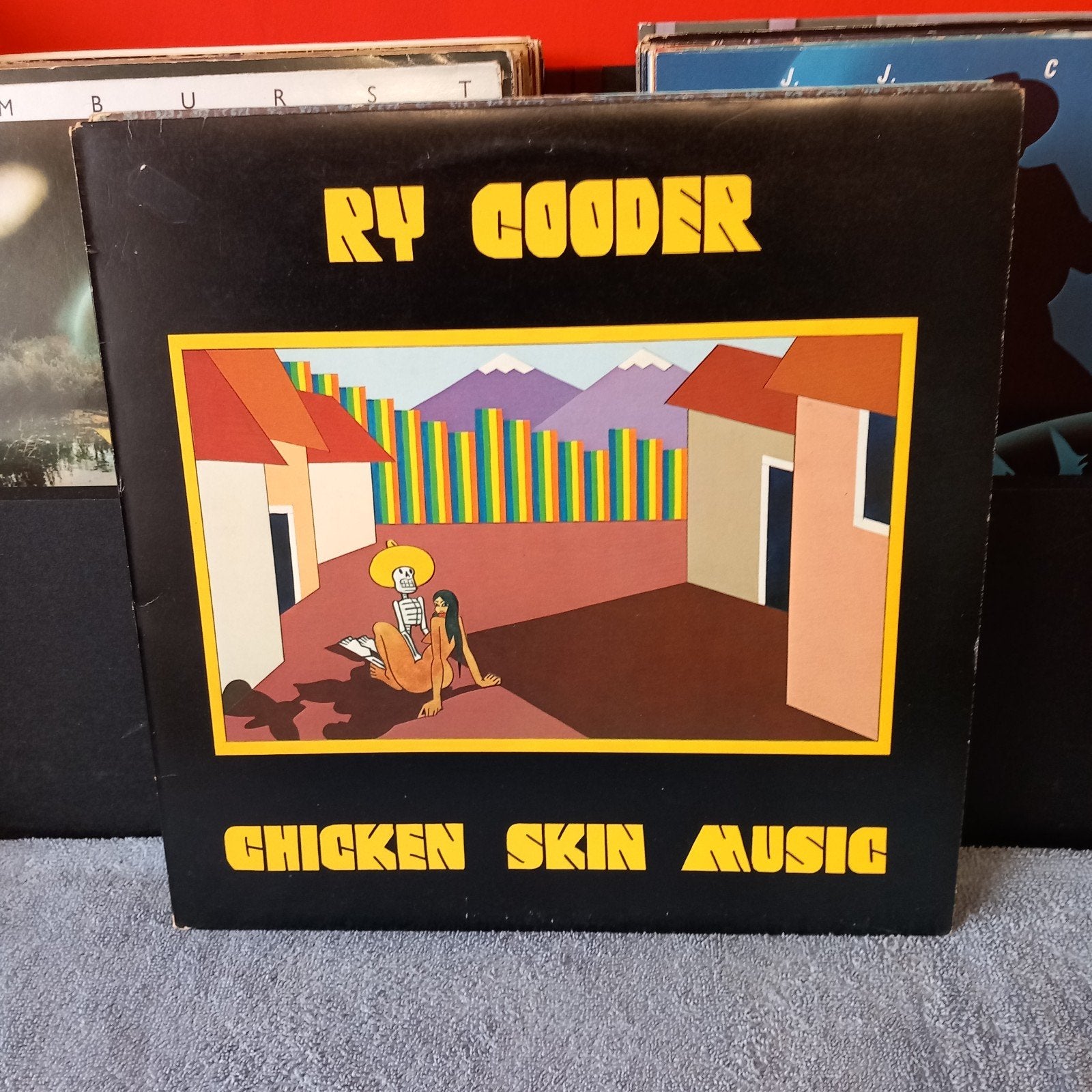 lp ry cooder chicken skin music, Ophalen of Verzenden, Gebruikt, 12 inch