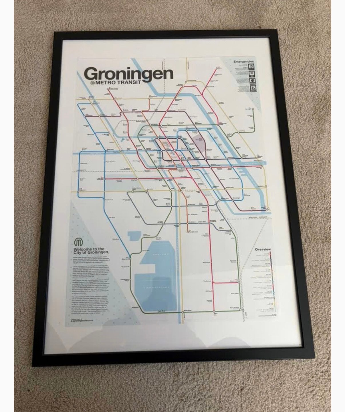 Ikea Fiskbo fotolijst 50 x 70 cm, Ophalen, Kunststof, Zo goed als nieuw, Fotolijst