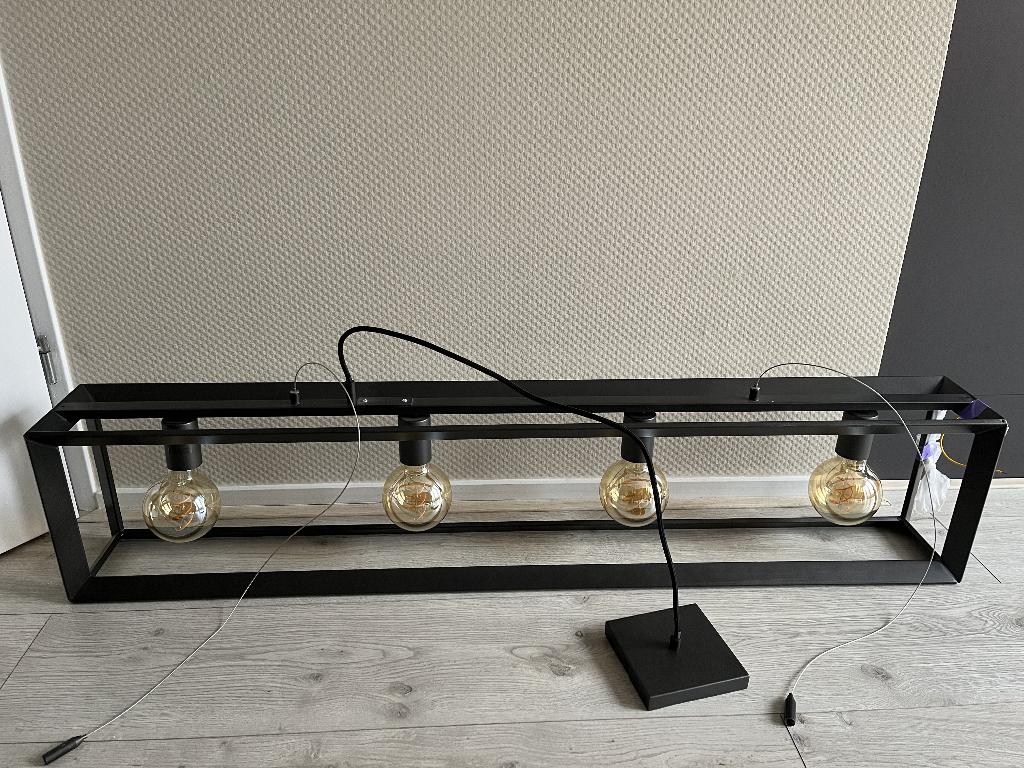 Mooie industriële hanglamp, Huis en Inrichting, Ophalen, Gebruikt, Metaal