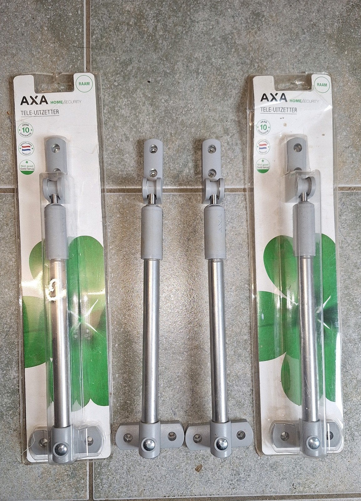 4x AXA raamuitzetters, raambreedte 60 cm, Ophalen of Verzenden, Zo goed als nieuw, Scharnier
