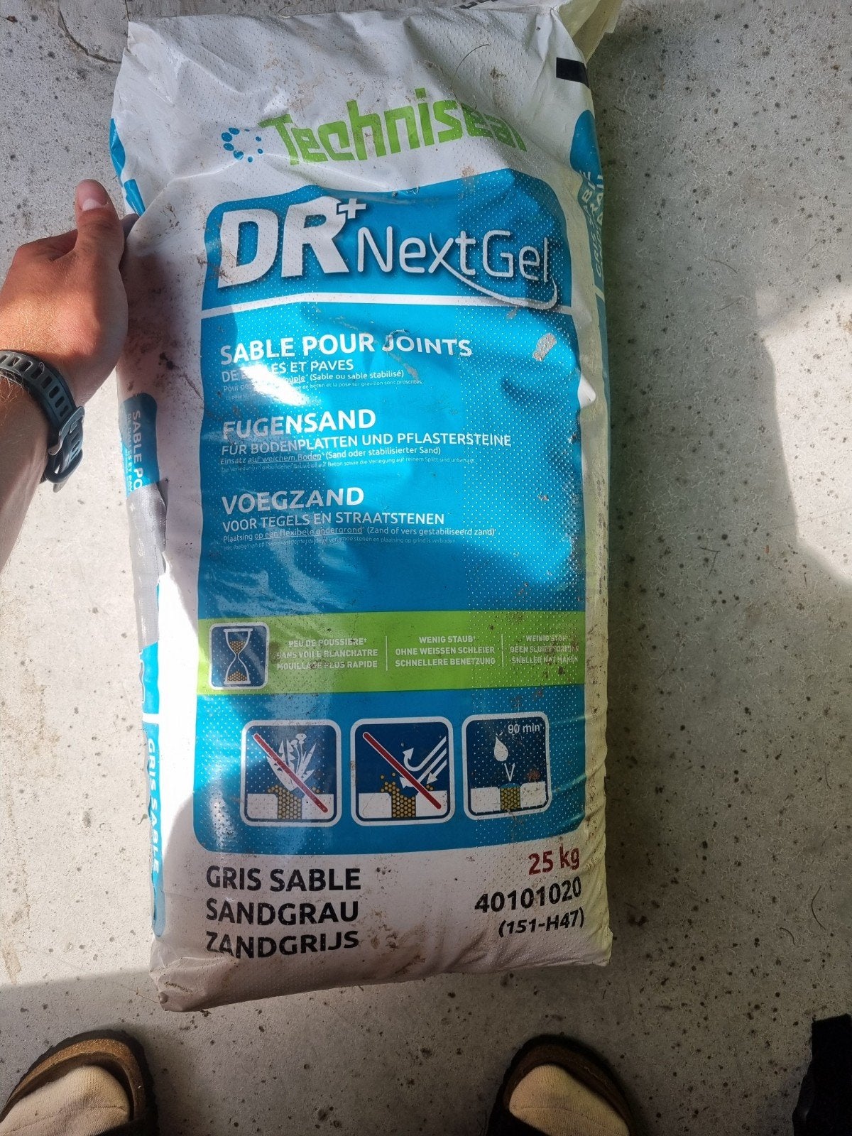 Techniseal DR NextGel Voegzand - 4x25kg (Nog dicht), Ophalen, Nieuw, Voegzand