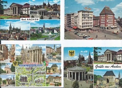 35 ansichtkaartenv an Duitsland o.a. Aachen t/m Heidelberg., Ophalen of Verzenden, 1980 tot heden, Gelopen, Duitsland