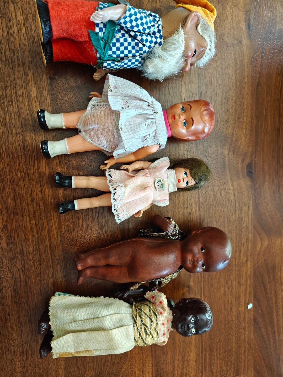 Antieke kleine popjes -, Ophalen of Verzenden
