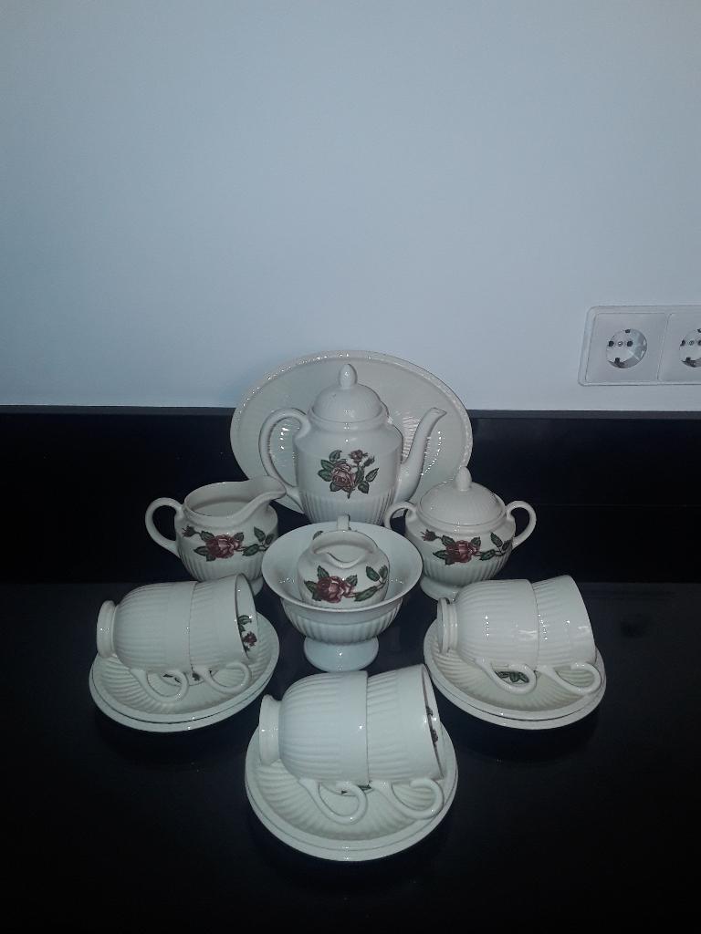 Wedgwood Moss rose 6pers mokkaservies&bijbehoren, Verzenden