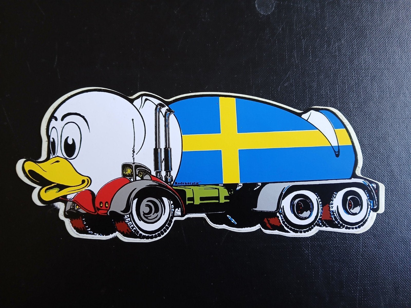 Zweden Duck Truck Sticker Holland duck, Ophalen of Verzenden, Zo goed als nieuw, Auto's