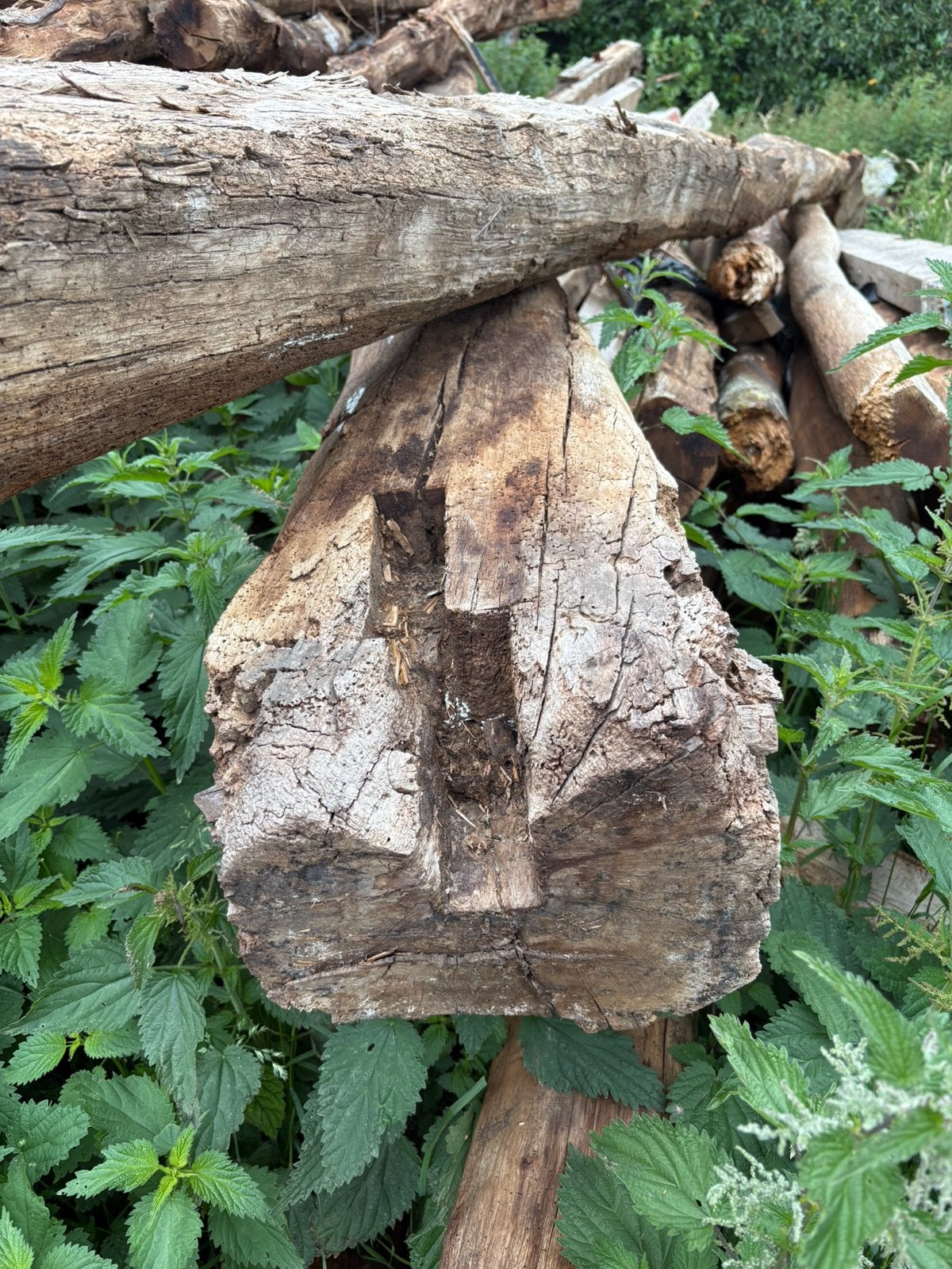 Oude balken, Doe-het-zelf en Verbouw, Hout en Planken, Ophalen, Gebruikt, Balk, Vuren