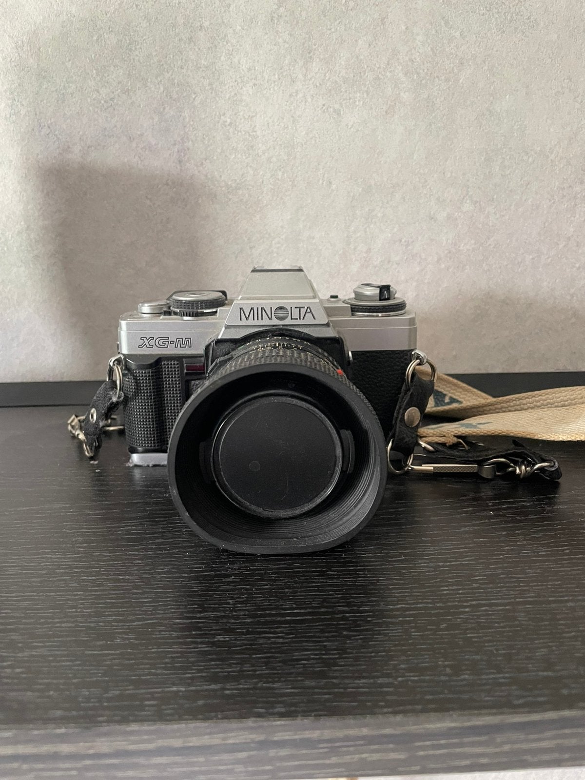 Minolta X-GM camera met flitser en extra telelens, moet weg!, Ophalen of Verzenden, Gebruikt, Spiegelreflex, Minolta