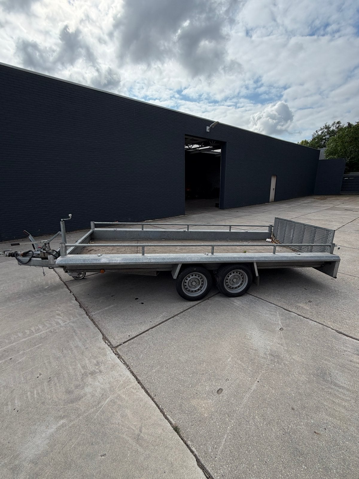 Weijer Aanhangwagen machine transporter kantelbaar, Ophalen, Gebruikt