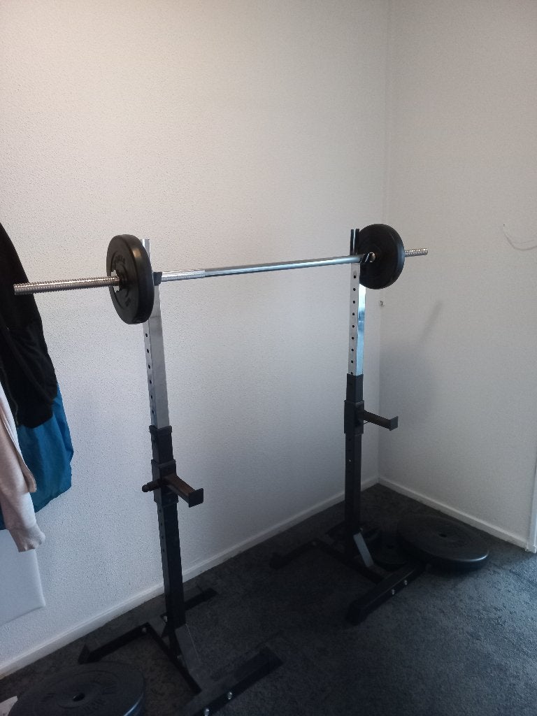 Halterrek voor halterstang, Sport en Fitness, Fitnessmaterialen, Ophalen, Gebruikt, Rug, Overige typen