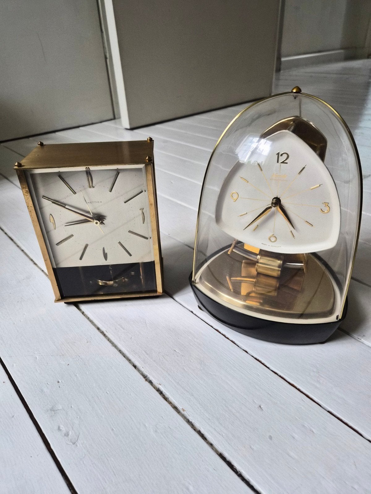 Vintage Kundo en Hettich tafelklokken, Ophalen of Verzenden