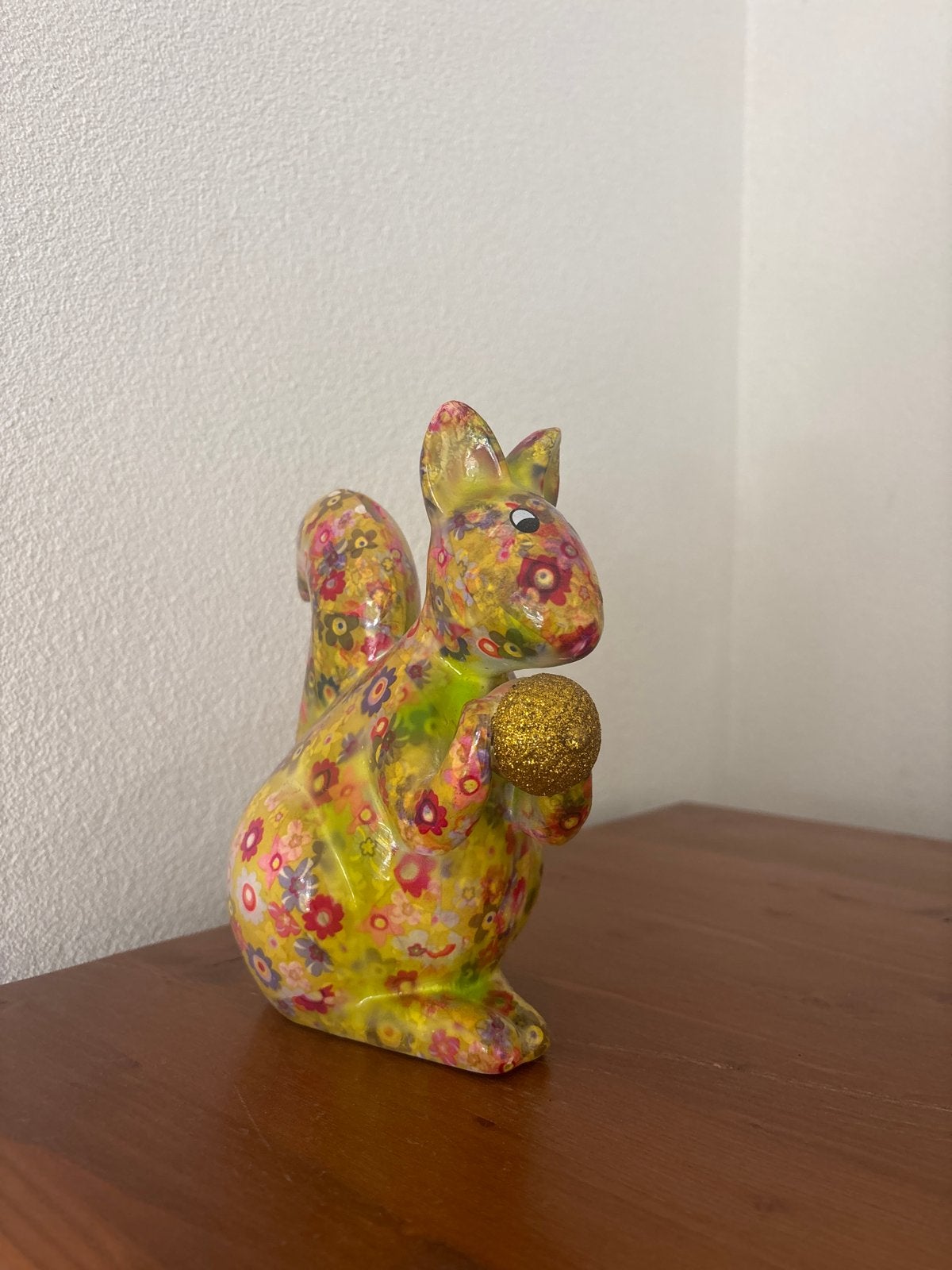 Pomme Pidou spaarpot eekhoorn met bloemenprint, Ophalen, Meerkleurig, Overige stijlen, Zo goed als nieuw