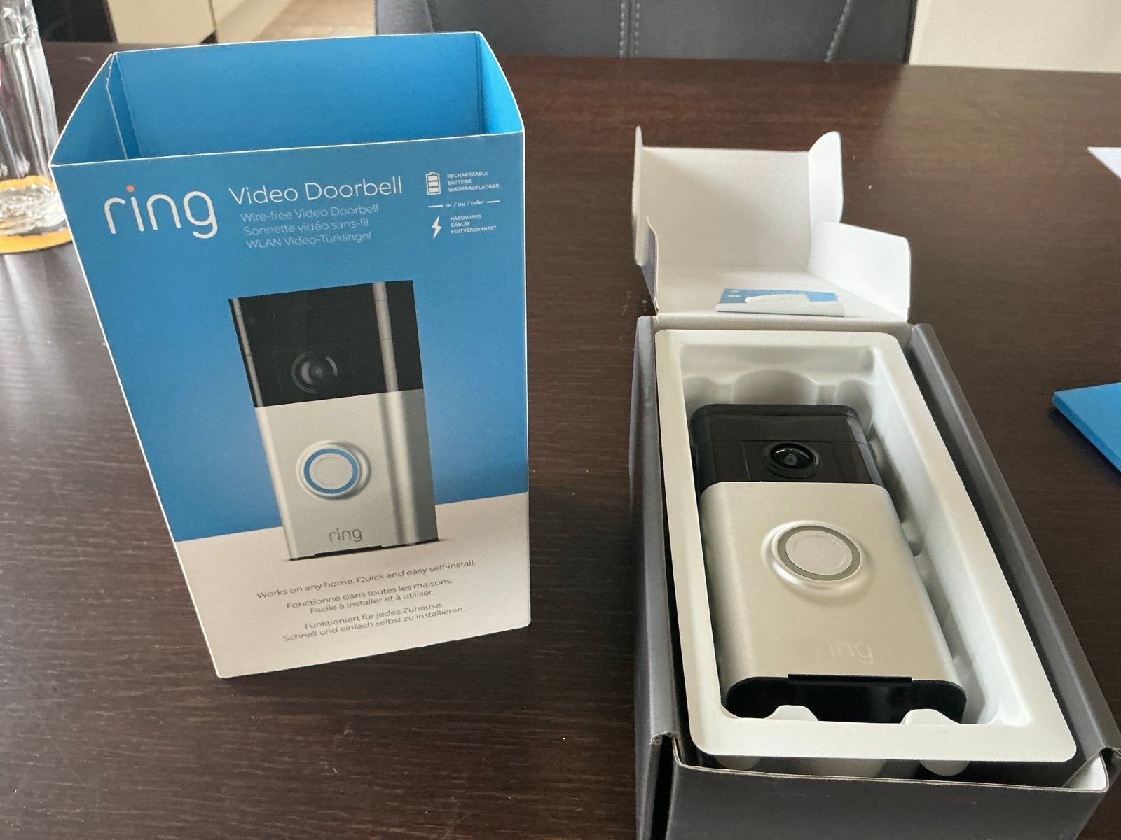 Ring Video Deurbel - Draadloze Smart Deurbel met Camera, Ophalen, Bewegingsdetectiesensor, Gebruikt, Draadloos