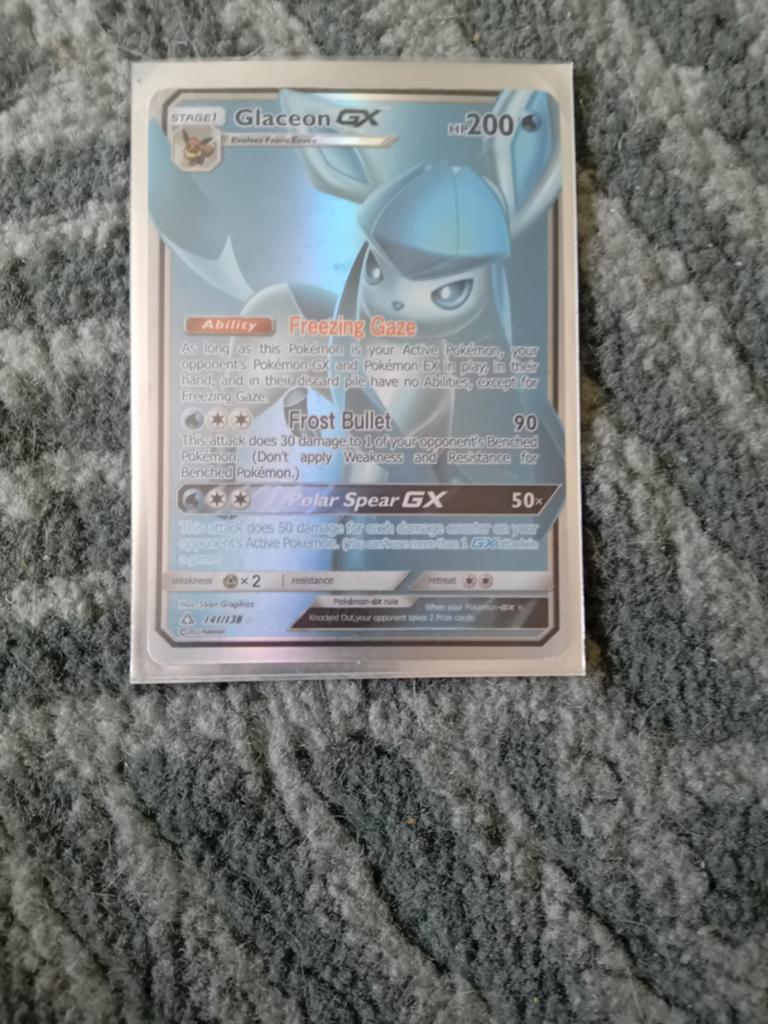 Glaceon gx stage 1, Verzamelen, Speelkaarten, Jokers en Kwartetten, Ophalen, Gebruikt, Speelkaart(en)