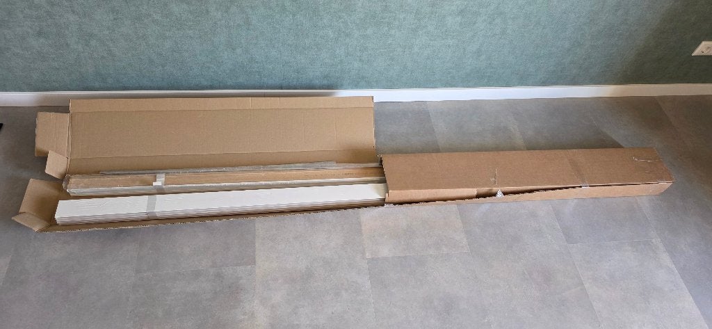 8 witte plinten 15 x 70 x 2400 mm, Doe-het-zelf en Verbouw, Plinten en Afwerking, Ophalen, Nieuw, Mdf, 200 tot 250 cm