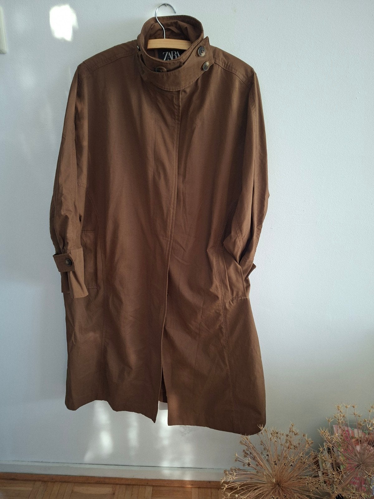 Trenchcoat, zeer fraaie kleur, Maat 38/40 (M), Bruin, Verzenden, Zara