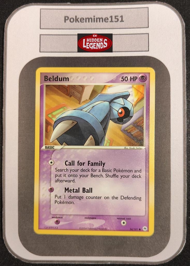 [Pokémon] Beldum Hidden legends, Verzenden, Zo goed als nieuw, Losse kaart