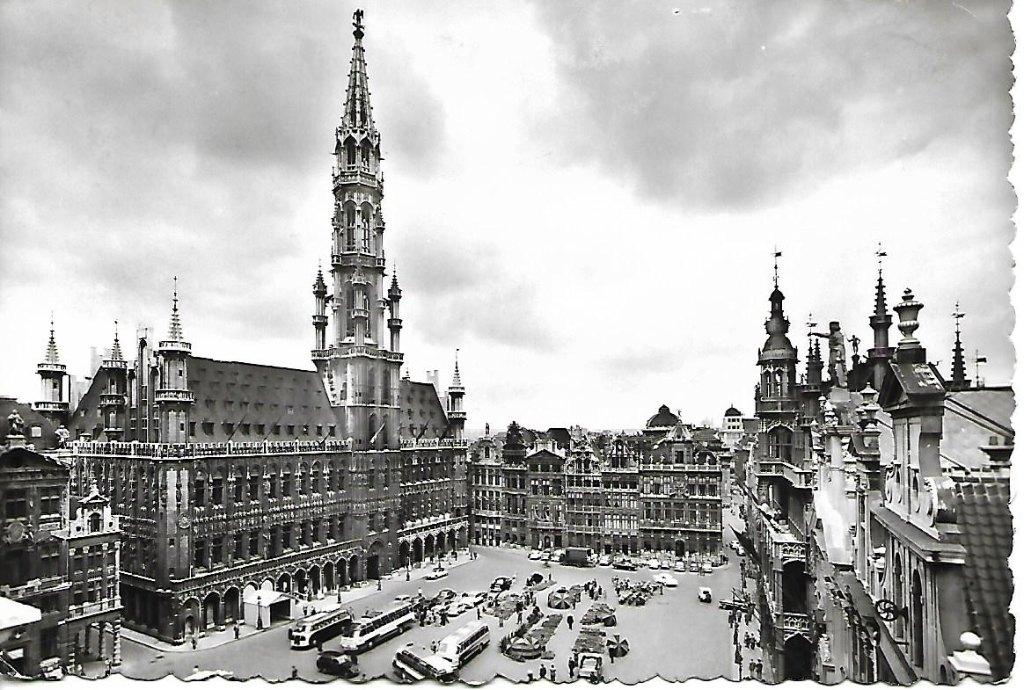Brussel- -Grote Markt., Verzamelen, Verzenden, 1960 tot 1980, Gelopen, België en Luxemburg