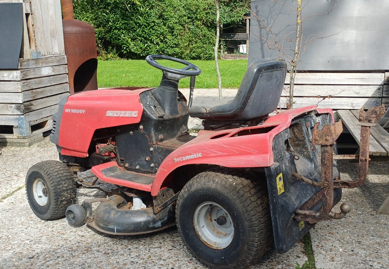 Zitmaaier Motec MT M500Y - Versnelling vast, Tuin en Terras, Ophalen, Gebruikt, Versnellingen, Motec