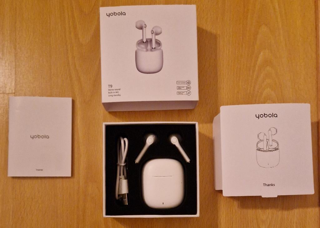 Yobola T9 earbuds | IPX5 waterdichte | wit | NIEUW in doos, In gehoorgang (in-ear), Overige merken, Nieuw, Ophalen of Verzenden