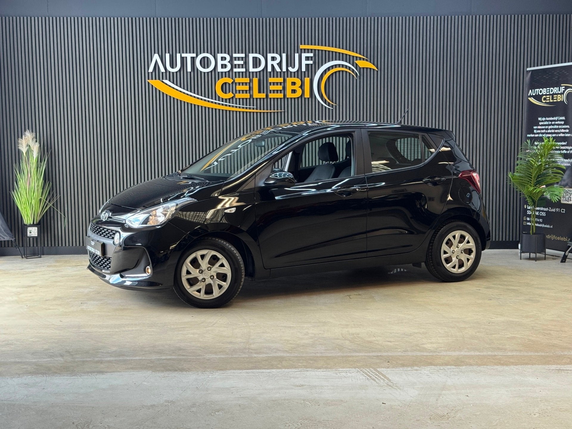 Hyundai I10 1.0i Comfort 2019 ZWART CRUISE|AIRCO|ELEKTRR|NAP, Auto's, Dealer onderhouden, Stof, Gebruikt, Start-stop-systeem