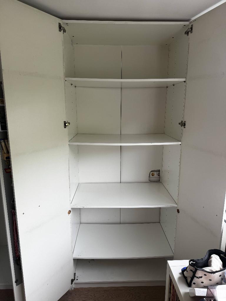 pax kast ikea 236 x 100 br x 60 diep met planken en deuren, Huis en Inrichting, Kasten | Kledingkasten, Ophalen, Gebruikt, 200 cm of meer