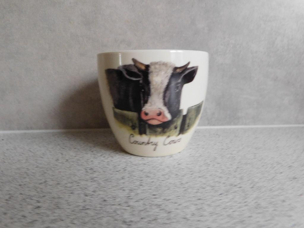Mok 7x8,5 cm. Country Cows JET by ter Steege, Ophalen of Verzenden, Zo goed als nieuw, Overige stijlen, Kop(pen) en/of Schotel(s)