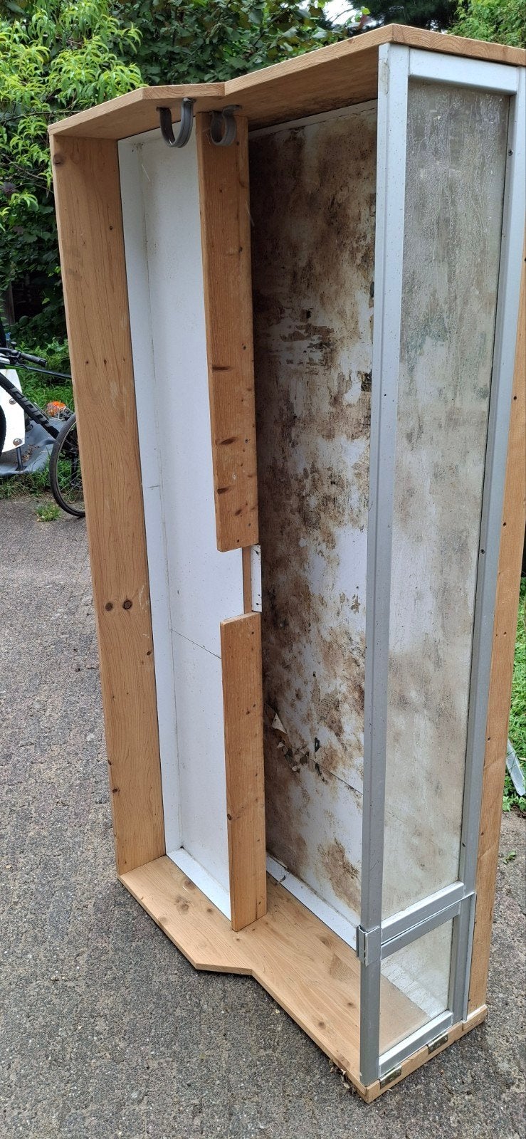 Houten cavia of konijnen hok, Vintage, Rustiek, 150 tot 200 cm, 25 tot 50 cm, Glas
