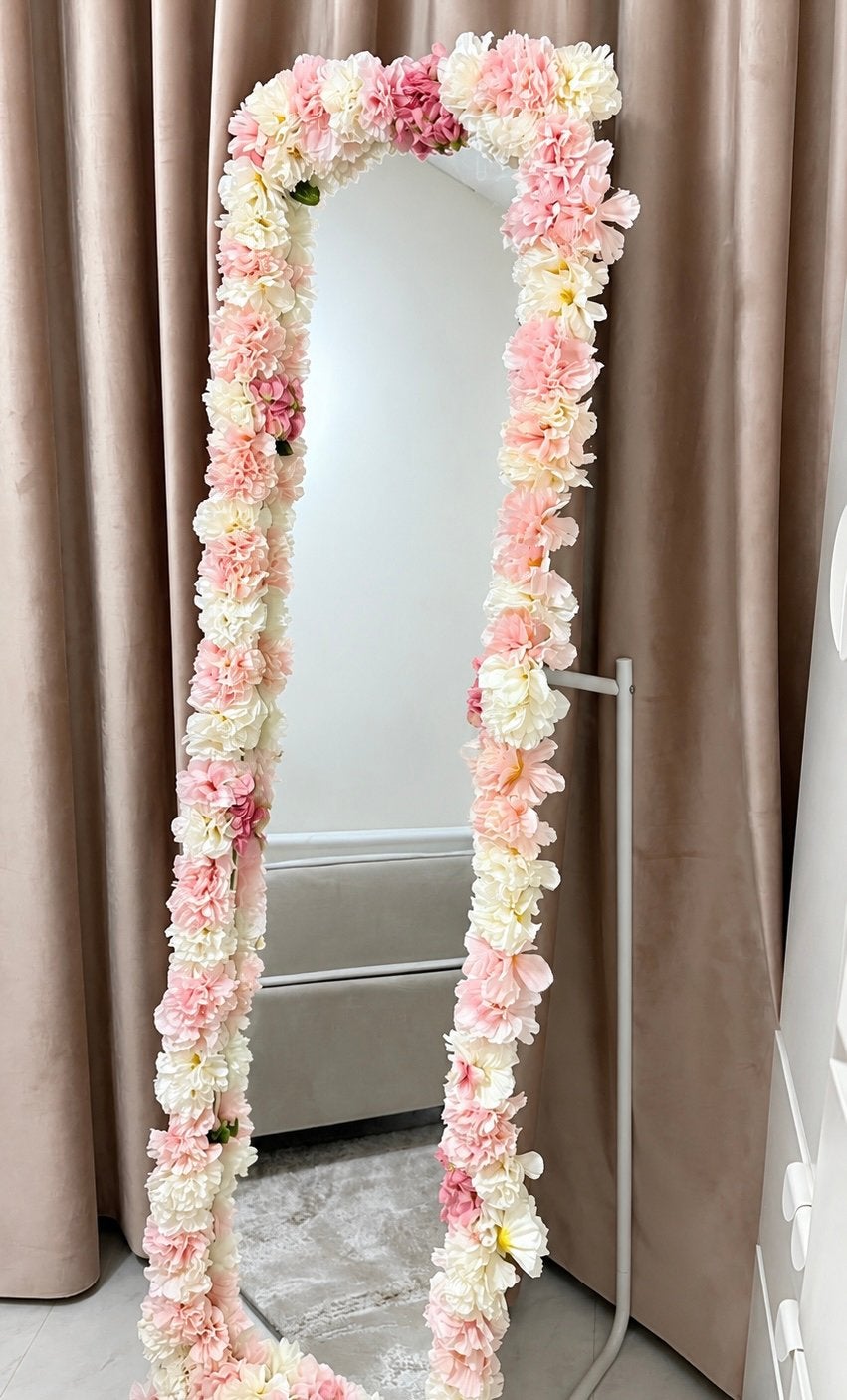 Ikea spiegel met bloemenrand, Ophalen, Minder dan 50 cm, Zo goed als nieuw, 150 tot 200 cm
