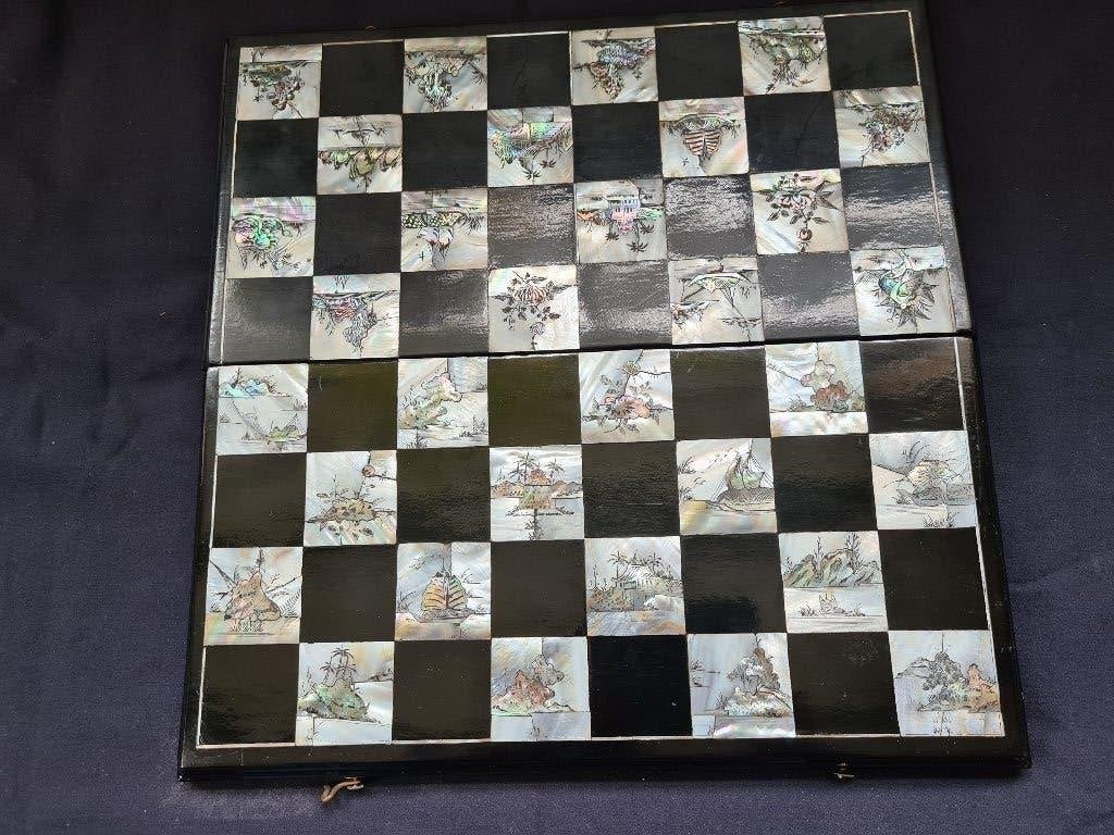 Vintage Aziatisch, Chinees schaakbord, Antiek en Kunst, Ophalen
