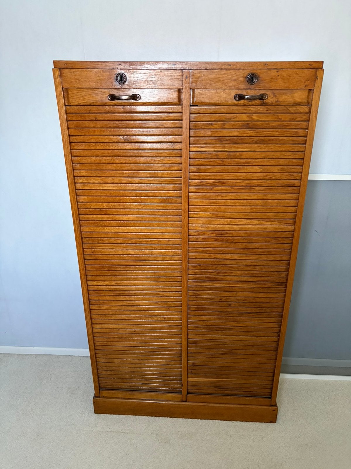 Oude rolluikkast/archiefkast, Huis en Inrichting, Ophalen, Gebruikt, 25 tot 50 cm