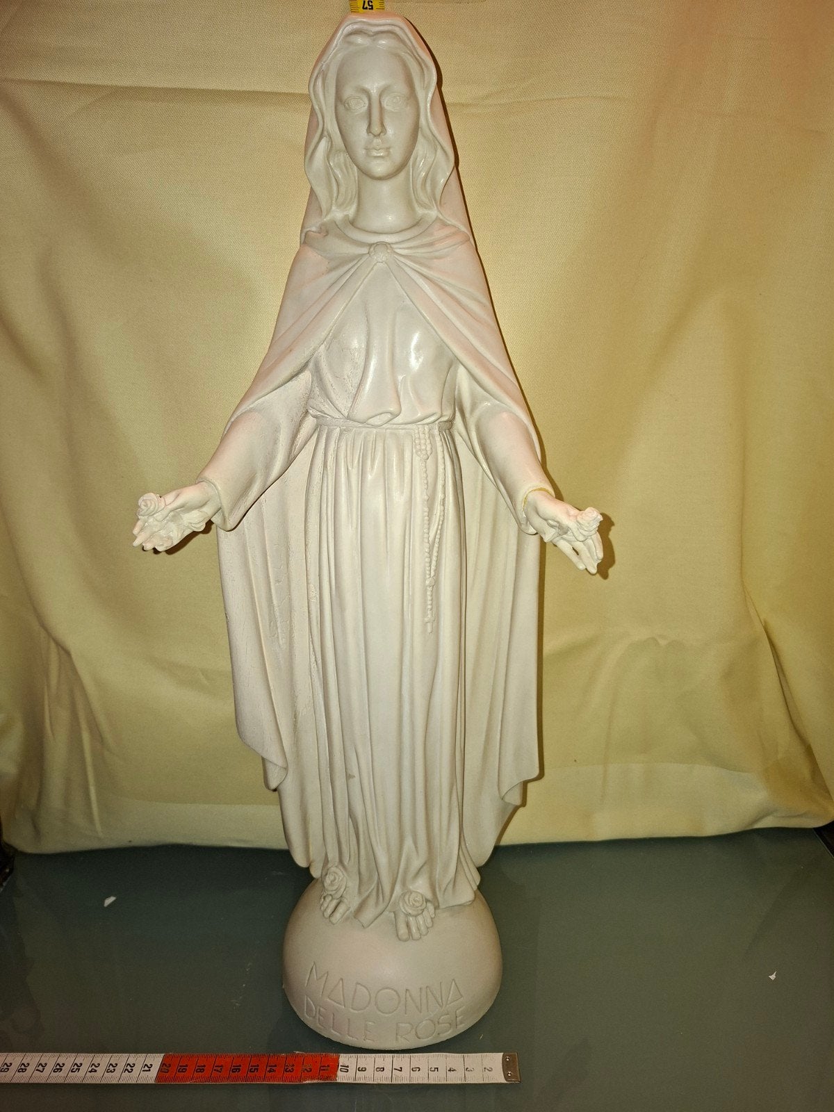 Madonna delle Rose beeld, Ophalen, 50 - 100 cm, Wit, Overige materialen