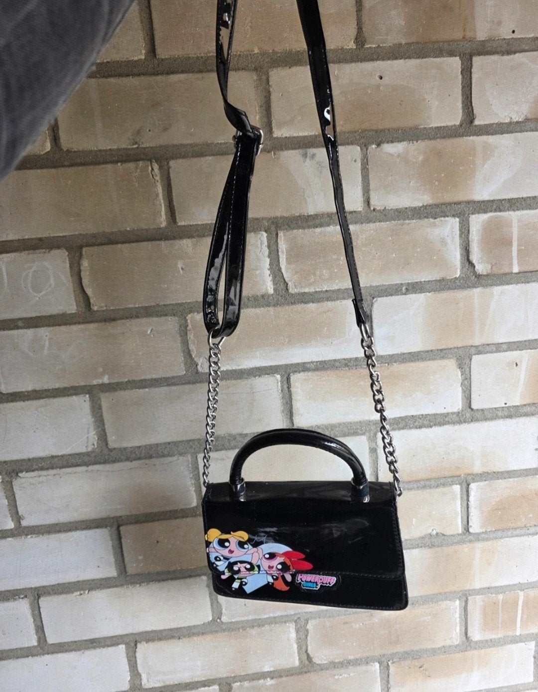 Vintage Powerpuff Girls Tasje - Zwart, Ophalen, Zo goed als nieuw, Overige kleuren, Schoudertasje