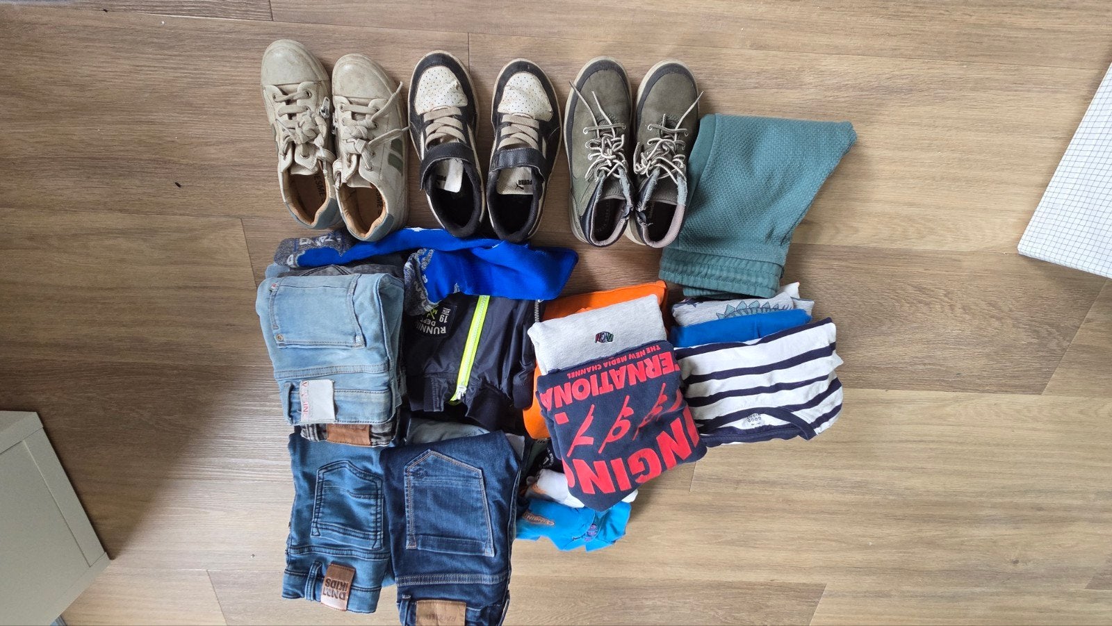 Kledingpakket jongen maat 116 en schoenen maat 31, Ophalen of Verzenden, Gebruikt