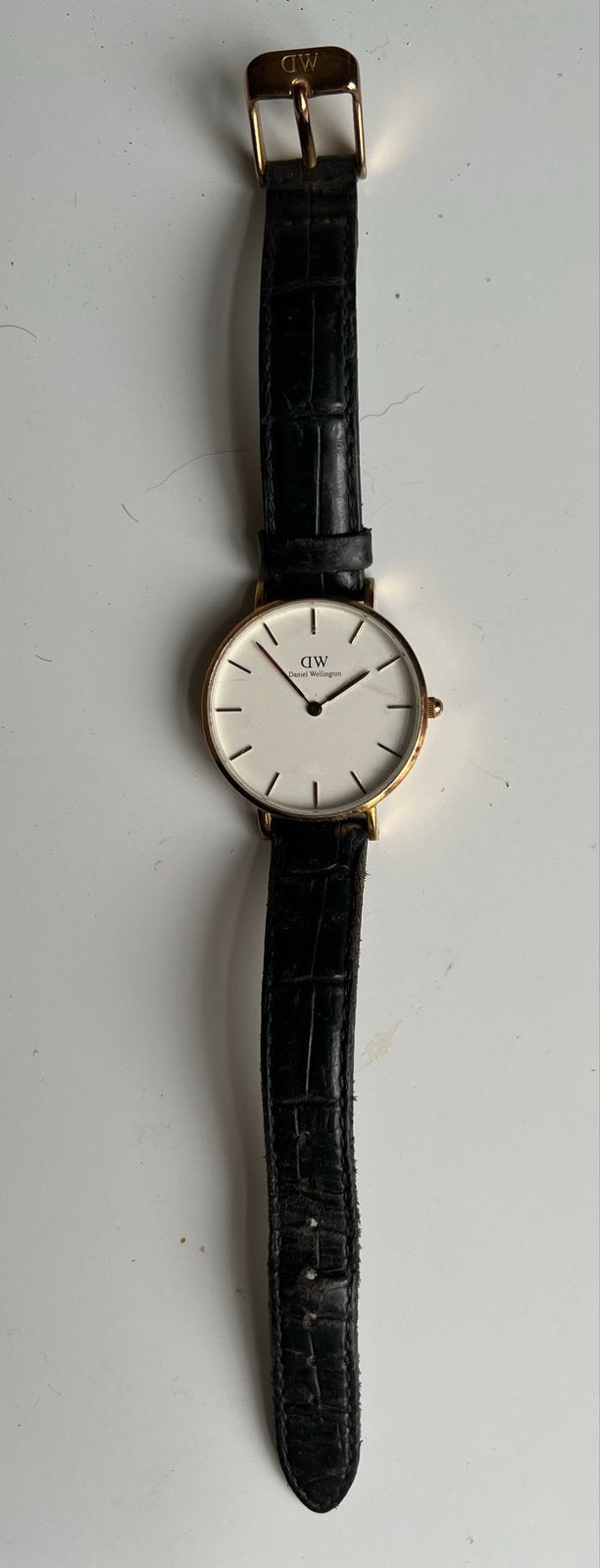 Daniel Wellington Classic Polshorloge - Gebruikt, Overige merken, Overige materialen, Polshorloge, Ophalen of Verzenden