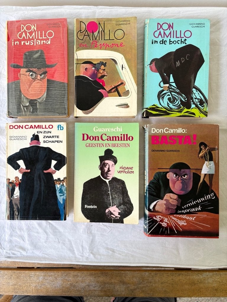 4 boeken Don Camillo van Giovannino Guareschi, Gelezen, Ophalen of Verzenden, Nederland, Giovannino Guareschii