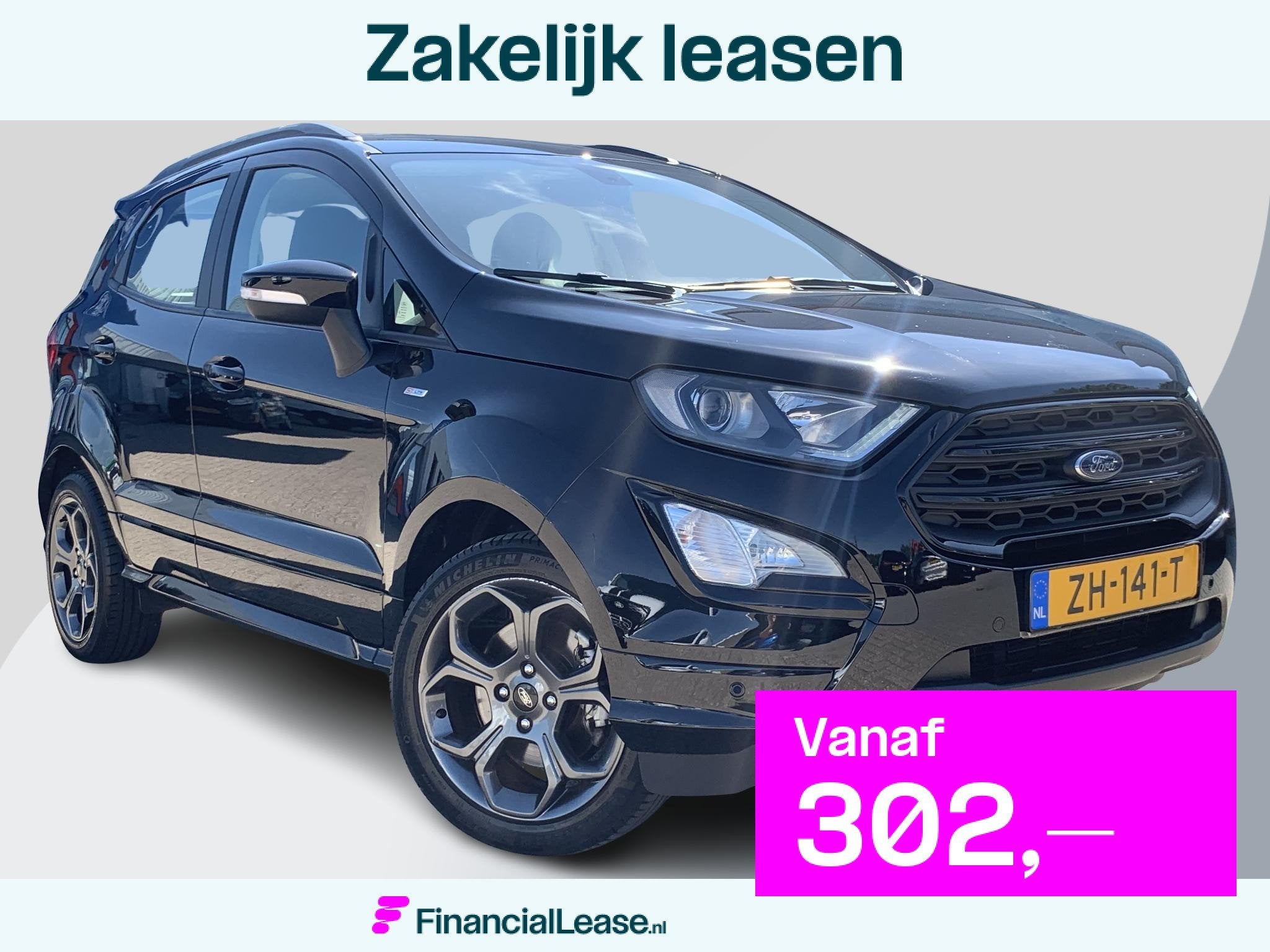Ford EcoSport 1.0 EcoBoost ST-Line Black | Blind Spot Assist, 125 pk, Gebruikt, Ecosport, Zwart