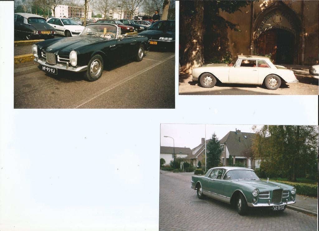 12 echte foto's Facel Vega, Verzenden, Zo goed als nieuw, Auto's