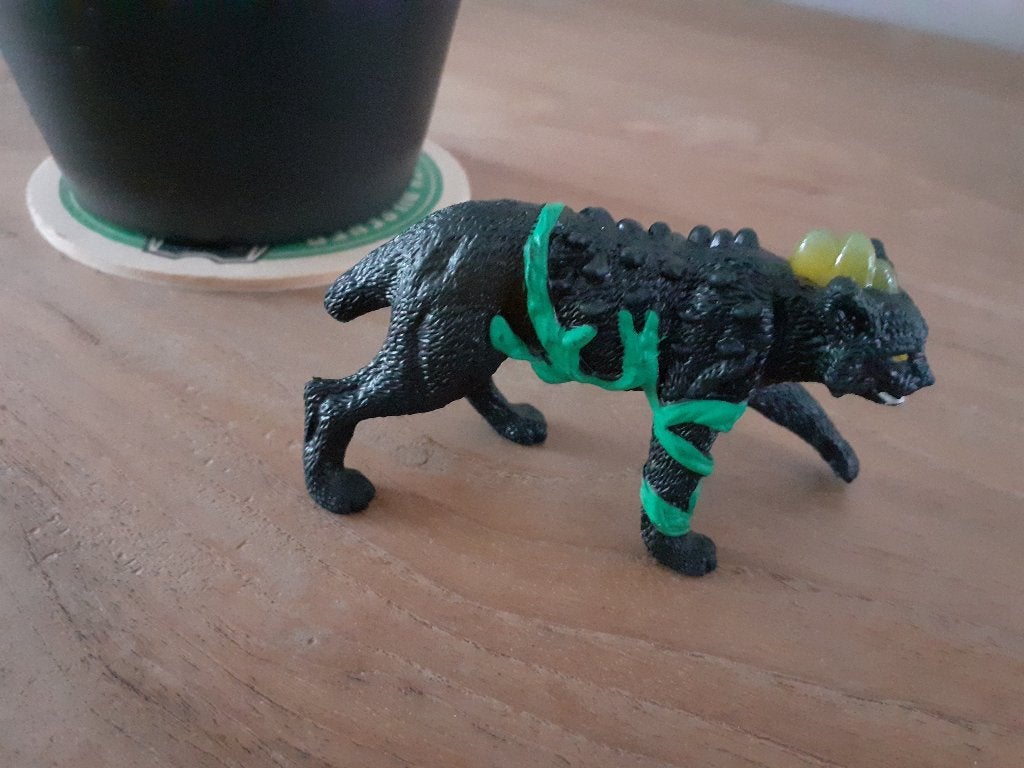 Schleich luipaard special fantasyfiguur, Verzenden, Zo goed als nieuw, Wild dier, Beeldje of Figuurtje